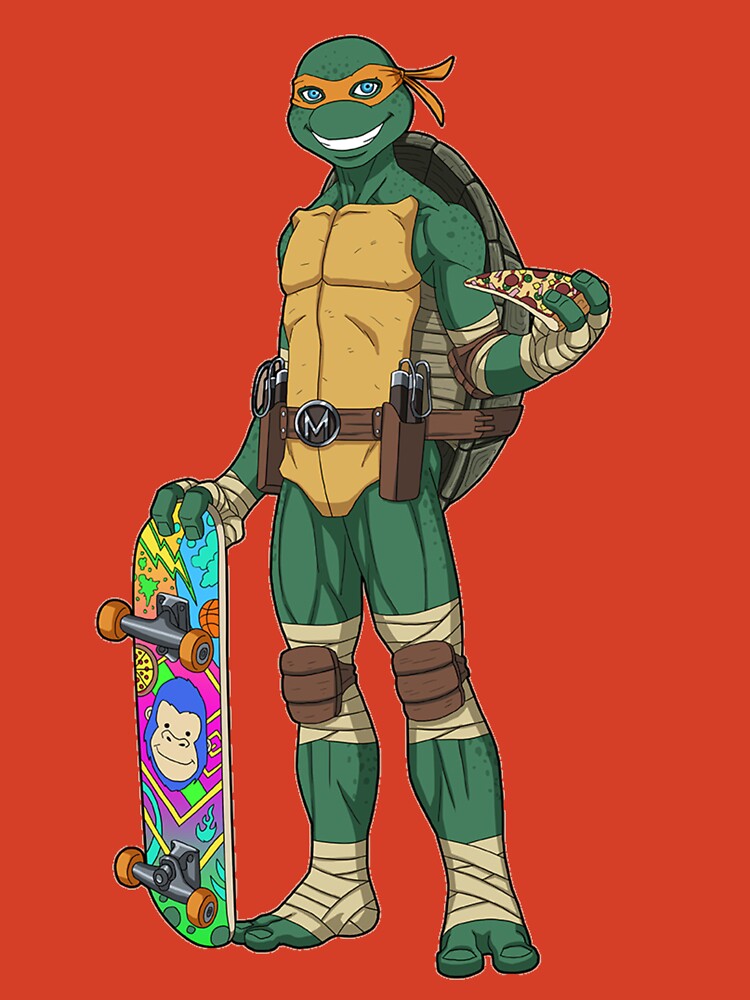 Michelangelo Ninja Turtles Kids T-Shirt by HeavensD00r