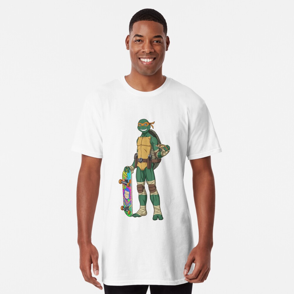 Custom Teenage Mutant Ninja Turtles Michelangelo Skateboard Classic T-shirt  By Cm-arts - Artistshot