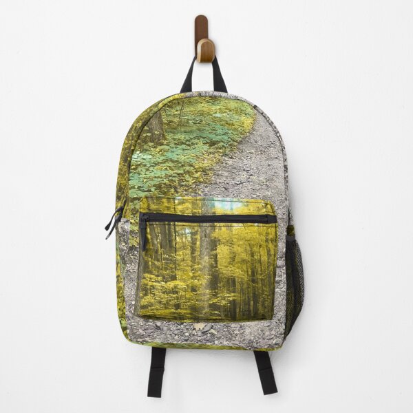 Item preview, Hiking trail with yellow green trees designed and sold by Dinashop.