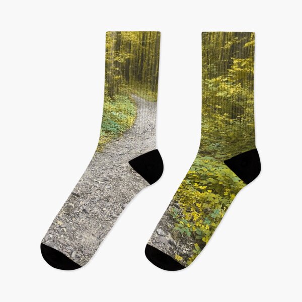 Item preview, Hiking trail with yellow green trees  designed and sold by Dinashop.