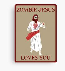 Zombie jesus Canvas Print