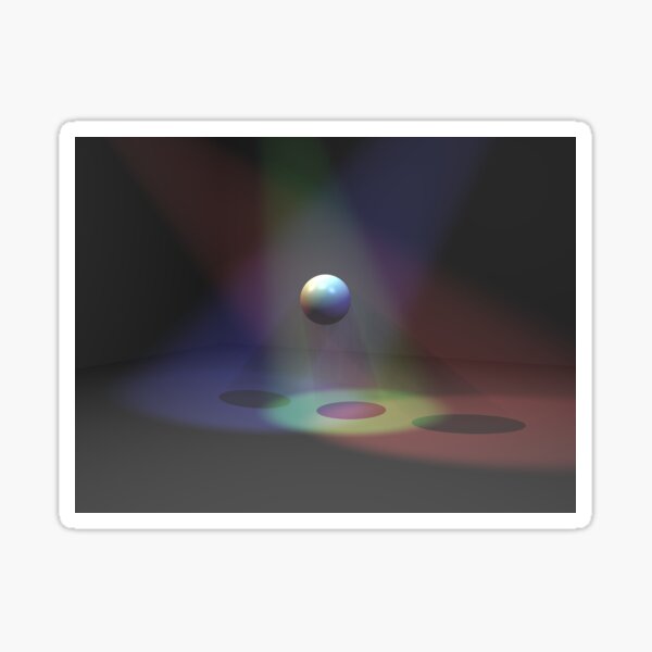 Media POV Ray Tracing Sticker