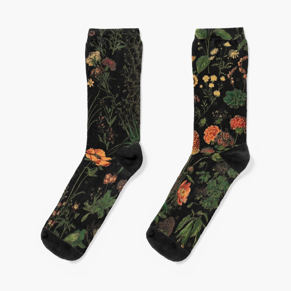 Midnight Floral Socks