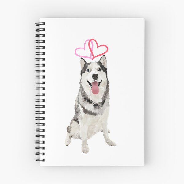 Item preview, Husky Dog with Hearts designed and sold by kaylanettleton.