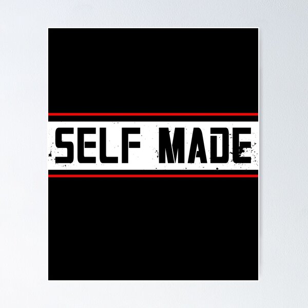 Self Made Script Logo Sticker for Sale by dariusone