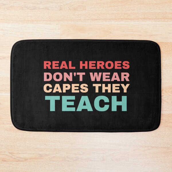 Item preview, Real Heroes Don't Wear Capes They Teach,Teacher appreciation,baseball raglan,gifts for a teacher designed and sold by BousboulaStorie.