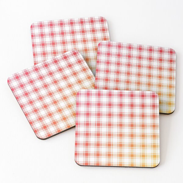 Item preview, Plaid Pattern Warm Red Orange and Yellow Gradient designed and sold by murialbezanson.