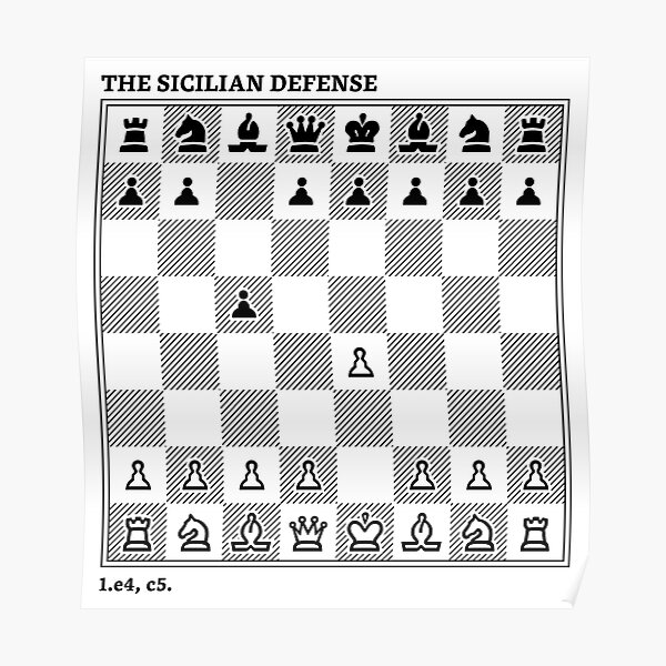 The Alpapin - The Sicilian Defense  Poster for Sale by kingoftoil