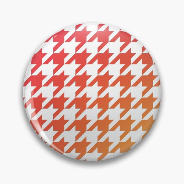 Item preview, Houndstooth Pattern Warm Red Orange and Yellow Gradient designed and sold by murialbezanson.