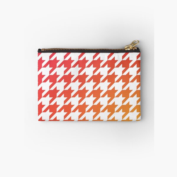 Item preview, Houndstooth Pattern Warm Red Orange and Yellow Gradient designed and sold by murialbezanson.