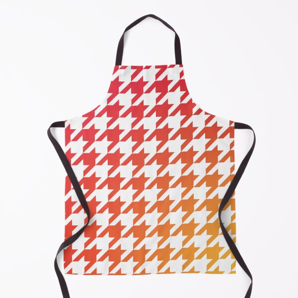 Item preview, Houndstooth Pattern Warm Red Orange and Yellow Gradient designed and sold by murialbezanson.