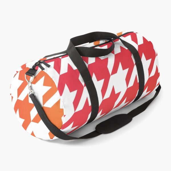 Item preview, Houndstooth Pattern Warm Red Orange and Yellow Gradient designed and sold by murialbezanson.