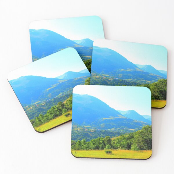 Item preview, View in Montemonaco at the Sibillini mountains and their crests in the background designed and sold by Kristina Drozd.