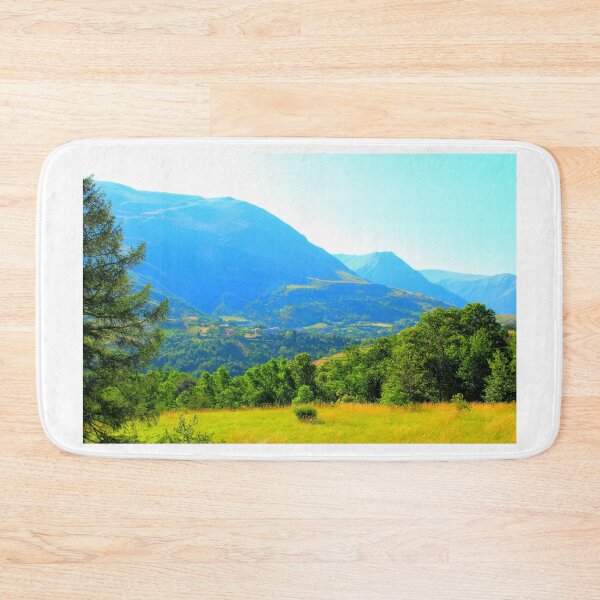 Item preview, View in Montemonaco at the Sibillini mountains and their crests in the background designed and sold by Kristina Drozd.