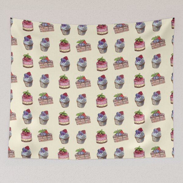 Item preview, Chocolate Cake Pattern designed and sold by Made-By-Art.