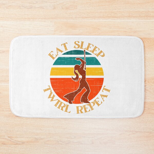 Item preview, Eat Sleep Twirl Repeat Baton Twirler Majorette Gift designed and sold by giftsbyminuet.