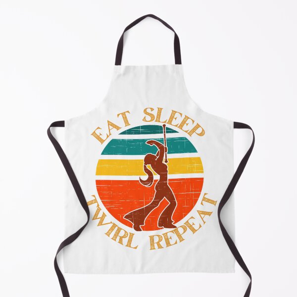 Aperçu de l'œuvre Eat Sleep Twirl Repeat Baton Twirler Majorette cadeau créée et vendue par giftsbyminuet.
