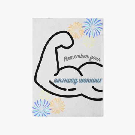 Workout Birthday Card Birthday Card for Gym Lover Fitness 