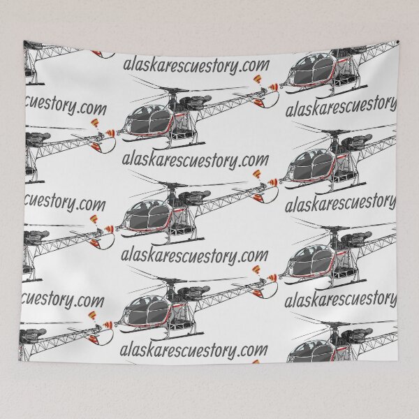 Item preview, SA 315B Lama N59AH Helicopter Aérospatiale alaskarescuestory.com designed and sold by Michael Garber.