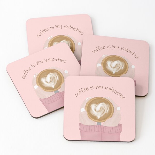 Item preview, Coffee Is My Valentine Illustration designed and sold by cinxart.