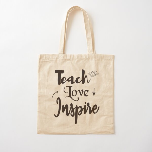  Bolsa para profesor, Bolsa de mano personalizada para profesor,  Bolso de mano para profesor con nombre personalizado, Bolso de mano Teach  Love Inspire Tote Bag, Regalo de agradecimiento al maestro, 