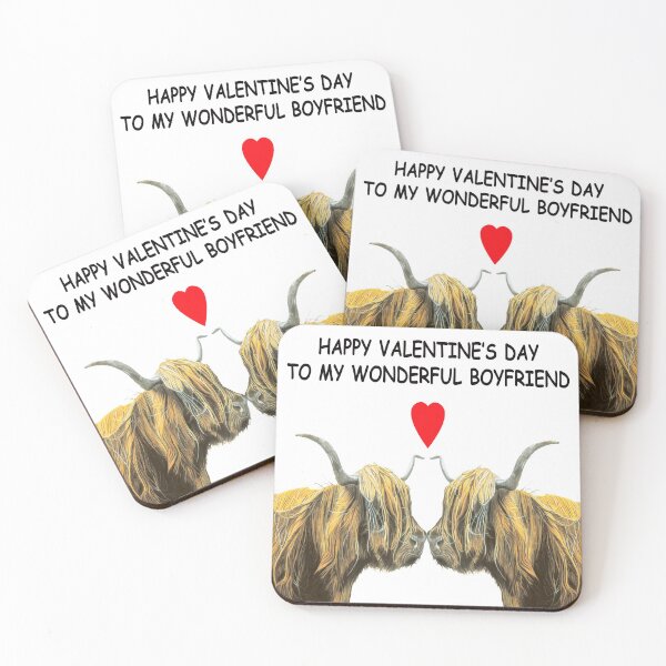 Item preview, HAPPY VALENTINE'S TO MY WONDERFUL BOYFRIEND designed and sold by IslesArt.