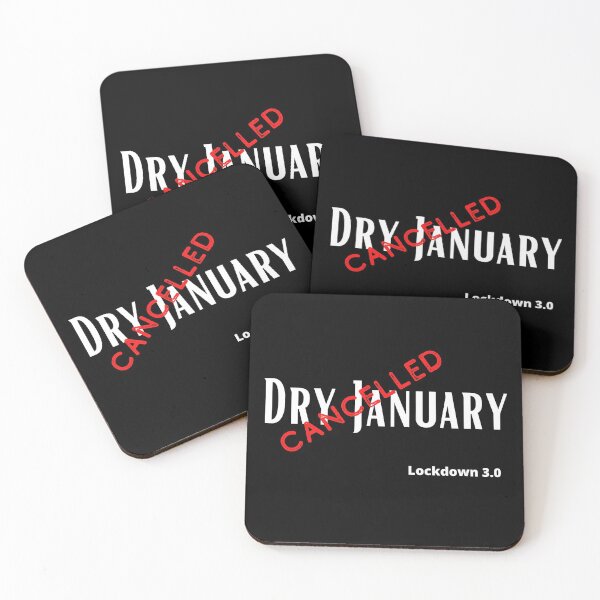 Item preview, Dry January Cancelled Lockdown 3 designed and sold by Alpineocean.