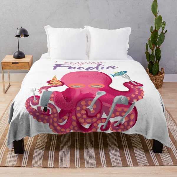 Item preview, Certified foodie, octopus with cutlery art designed and sold by orangerinka.