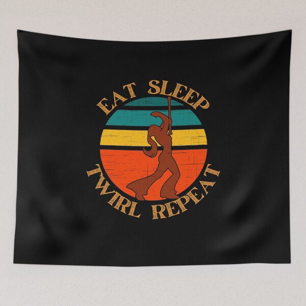 Item preview, Eat Sleep Twirl Repeat Baton Twirler Majorette Gift designed and sold by giftsbyminuet.