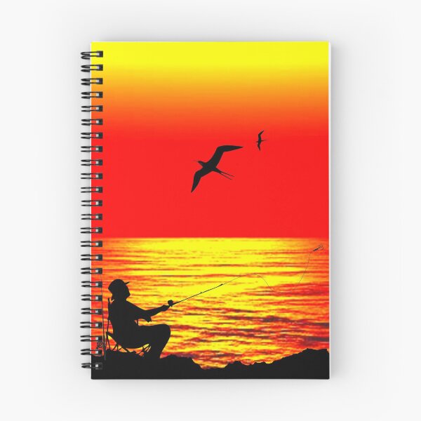 Item preview, Fishing silhouette  designed and sold by AJSkinnerPrints.