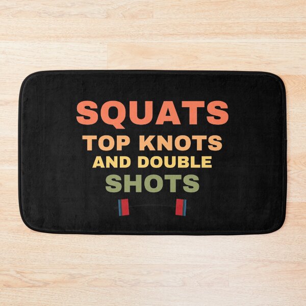 Item preview, Squats Top Knots And Double Shots,funny workout,workout tanks for women cute gym clothes muscle tanks fitness top designed and sold by BousboulaStorie.