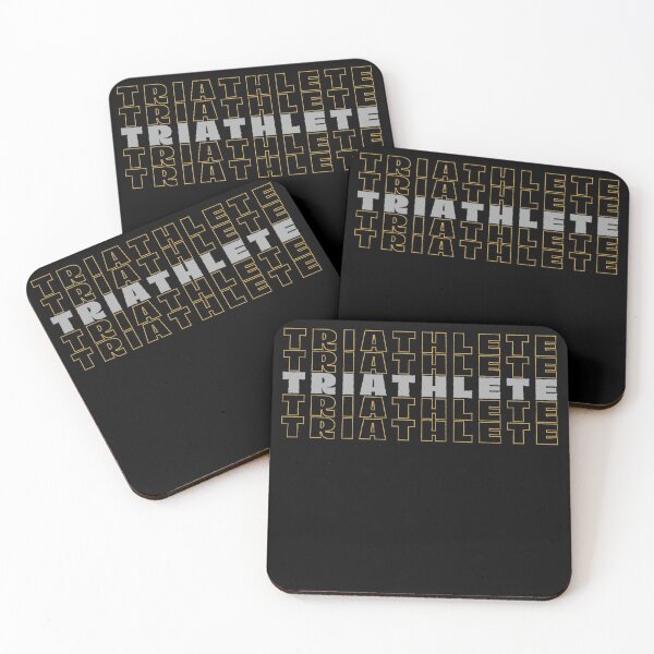Item preview, Golden Retro Triathlete In The Pain Cave  designed and sold by Sonatablue.