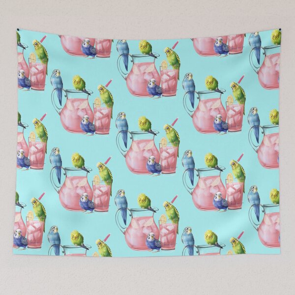 Item preview, Budgies and pink lemonade  designed and sold by Mehu.