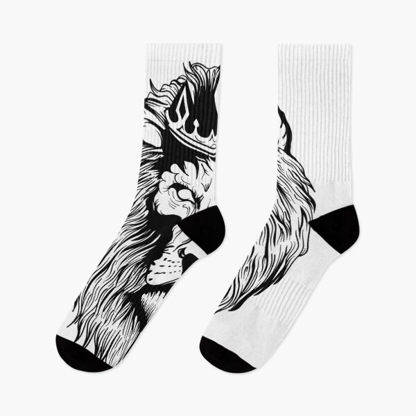 Item preview, Lion with crown black and white designed and sold by ClothingJerown.