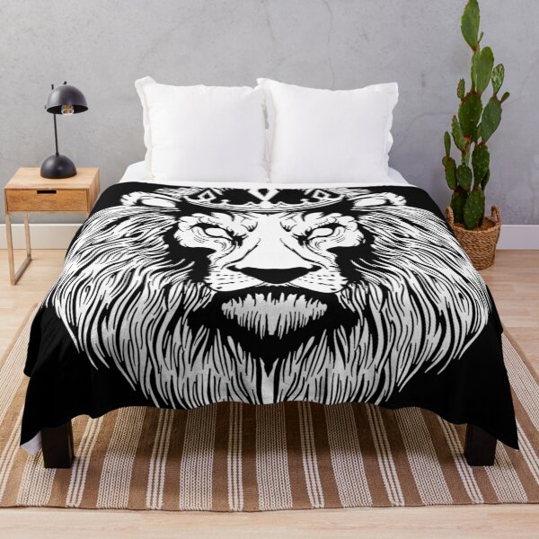 Item preview, Lion with crown black and white designed and sold by ClothingJerown.