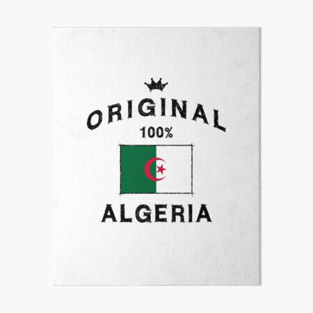 Algérie drapeau drapeau algérien | Impression rigide