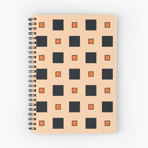 Item preview, 1970's Black And Orange Boxes - Abstract Geometric Seamless Pattern designed and sold by FlawlessPattern.