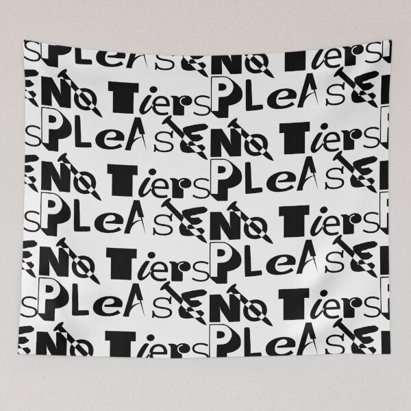 Item preview, No Tiers Please designed and sold by Jokertags.