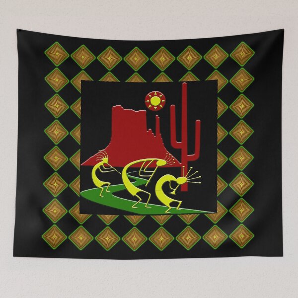 Item preview, Three Kokopelli on the Road designed and sold by CulturalView.
