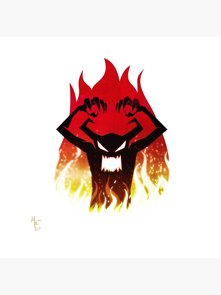 Thumbnail 2 of 2, Art Board Print, Hell Fire Demon designed and sold by likemoyd.