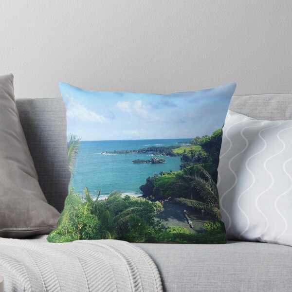 Item preview, Overlook of a Black Sand Beach in Hawaii designed and sold by Sarah  Burgett.