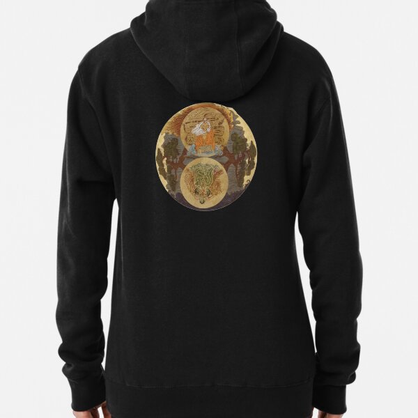 Yin Yang Coloured, Circular Pullover Hoodie