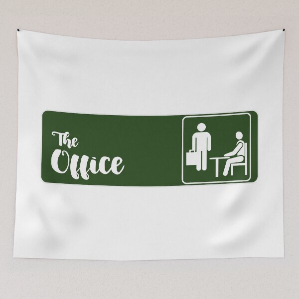 Item preview, The Office Logo Calligraphy- Forest Green designed and sold by melinarae.