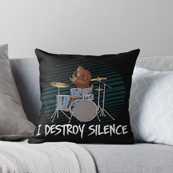 Item preview, I Destroy Silence Drums Bigfoot Drummer Funny designed and sold by cool-merch.