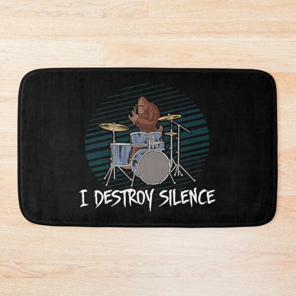 Item preview, I Destroy Silence Drums Bigfoot Drummer Funny designed and sold by cool-merch.