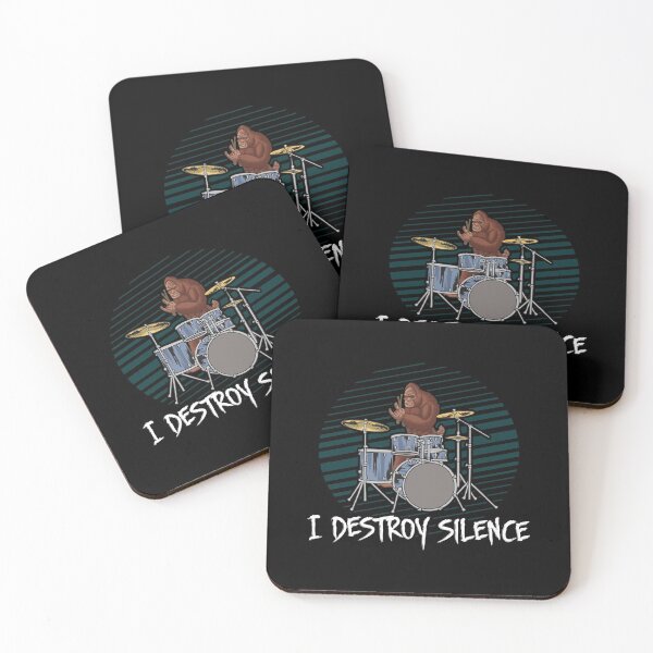 Item preview, I Destroy Silence Drums Bigfoot Drummer Funny designed and sold by cool-merch.