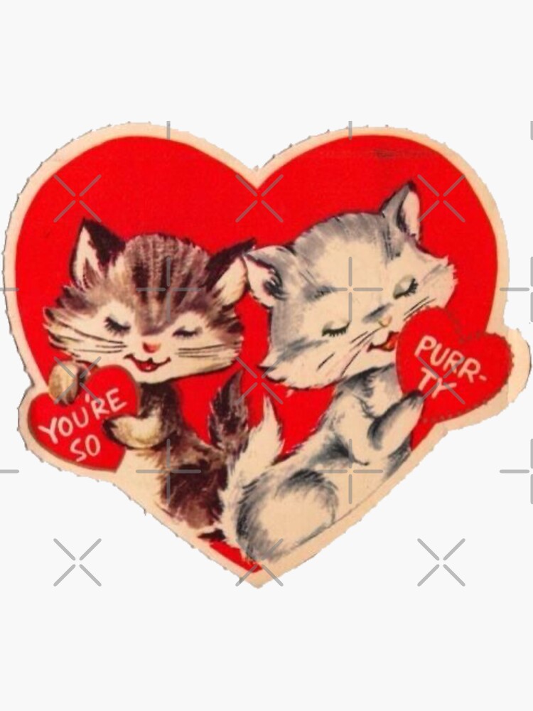 Valentine's Day Cats Basket-Plastic Canvas Pattern or Kit