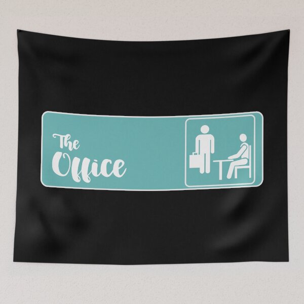 Item preview, The Office Logo Calligraphy- Aqua designed and sold by melinarae.