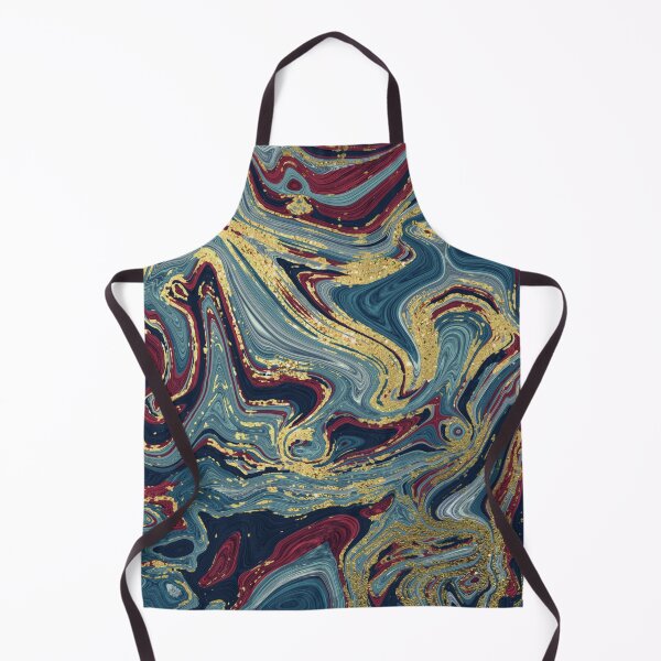 Item preview, Gold Veined Marble Abstract Art designed and sold by Sarah Wainwright.