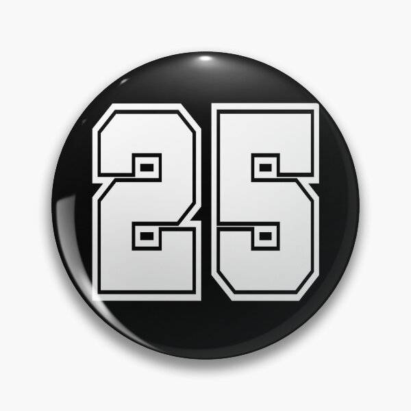 Item preview, 25 shirt number college style football soccer designed and sold by GeogDesigns.